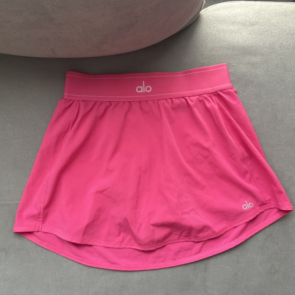 Alo Yoga Match Point Tennis Skirt Pink Fuchsia XS - Picture 8 of 12